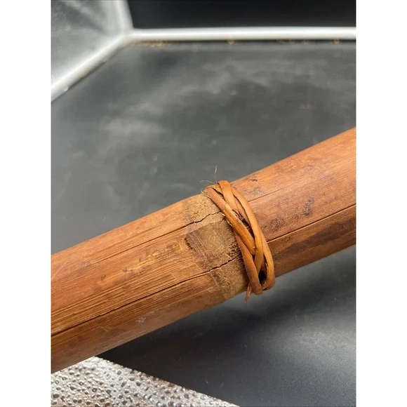 Hearth Broom Natural Straw Craft Whisk Broom Handle 33" Handmade Cobweb Broom - Picture 8 of 9